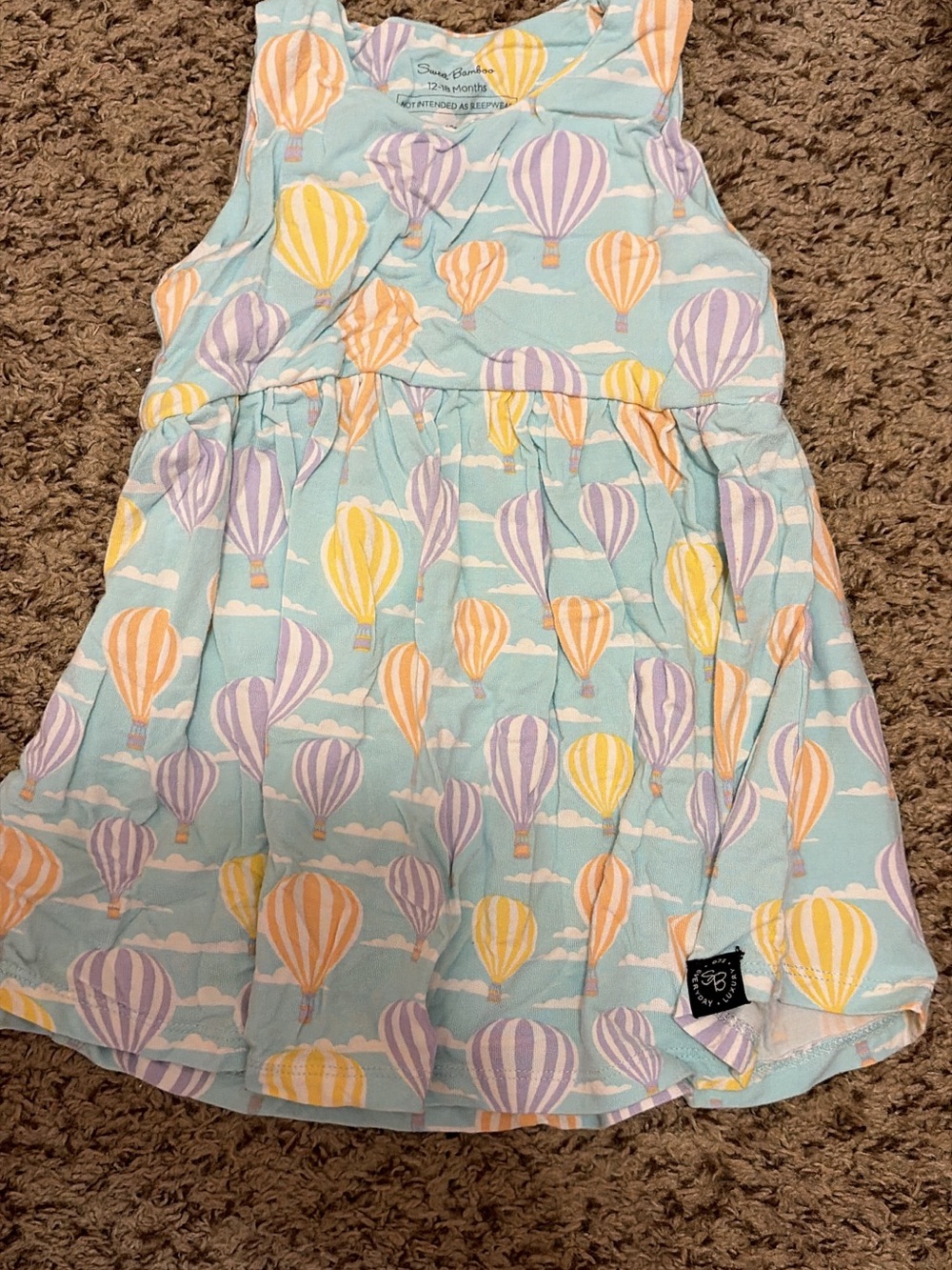 Light Blue Hot Air Balloon Girls' Dress by Simple Blessings